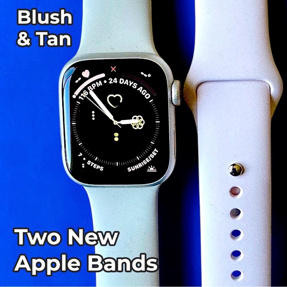Like New Apple Watch Series 7 – 41mm Starlight Finish - Box, Charger, Bands - Picture 14 of 15
